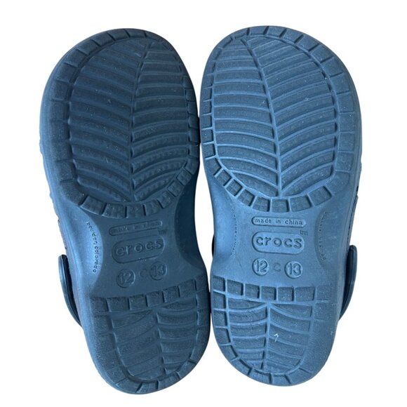 Crocs Kids Unisex Water Waterproof Classic Clog Shoes Black Slip-On Size 12/13 - Picture 3 of 9